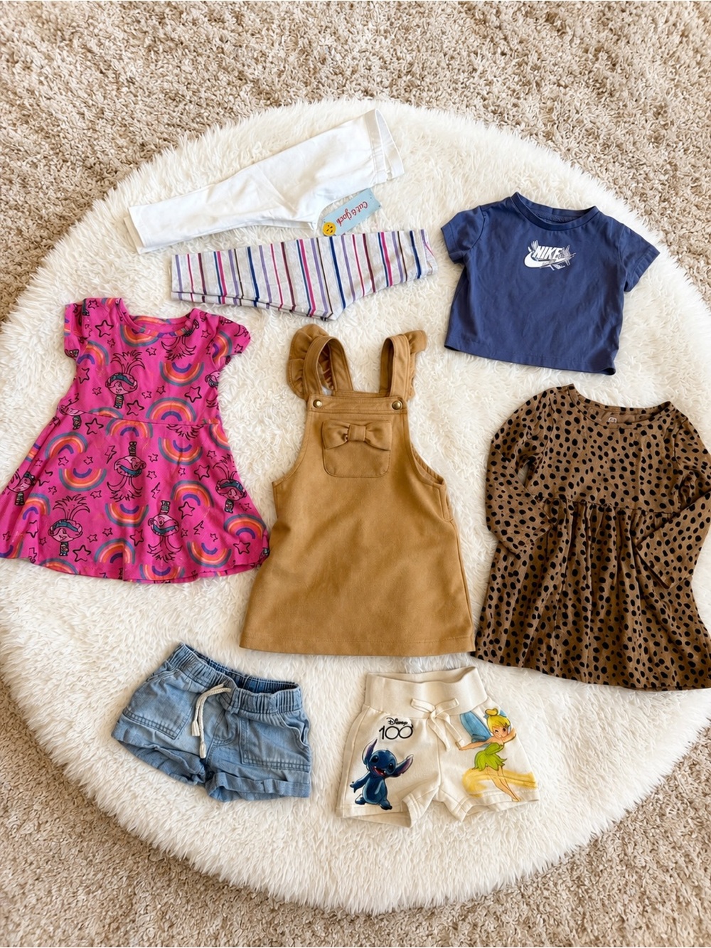 Girls Size 2T Bundle | Wonder Nation, Nike, Disney & More | 8 Pieces